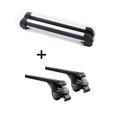 Skiträger VDP-S4 4Ski+Relingträger Quick Stahl L für BMW 3er Touringe F31 ab 12