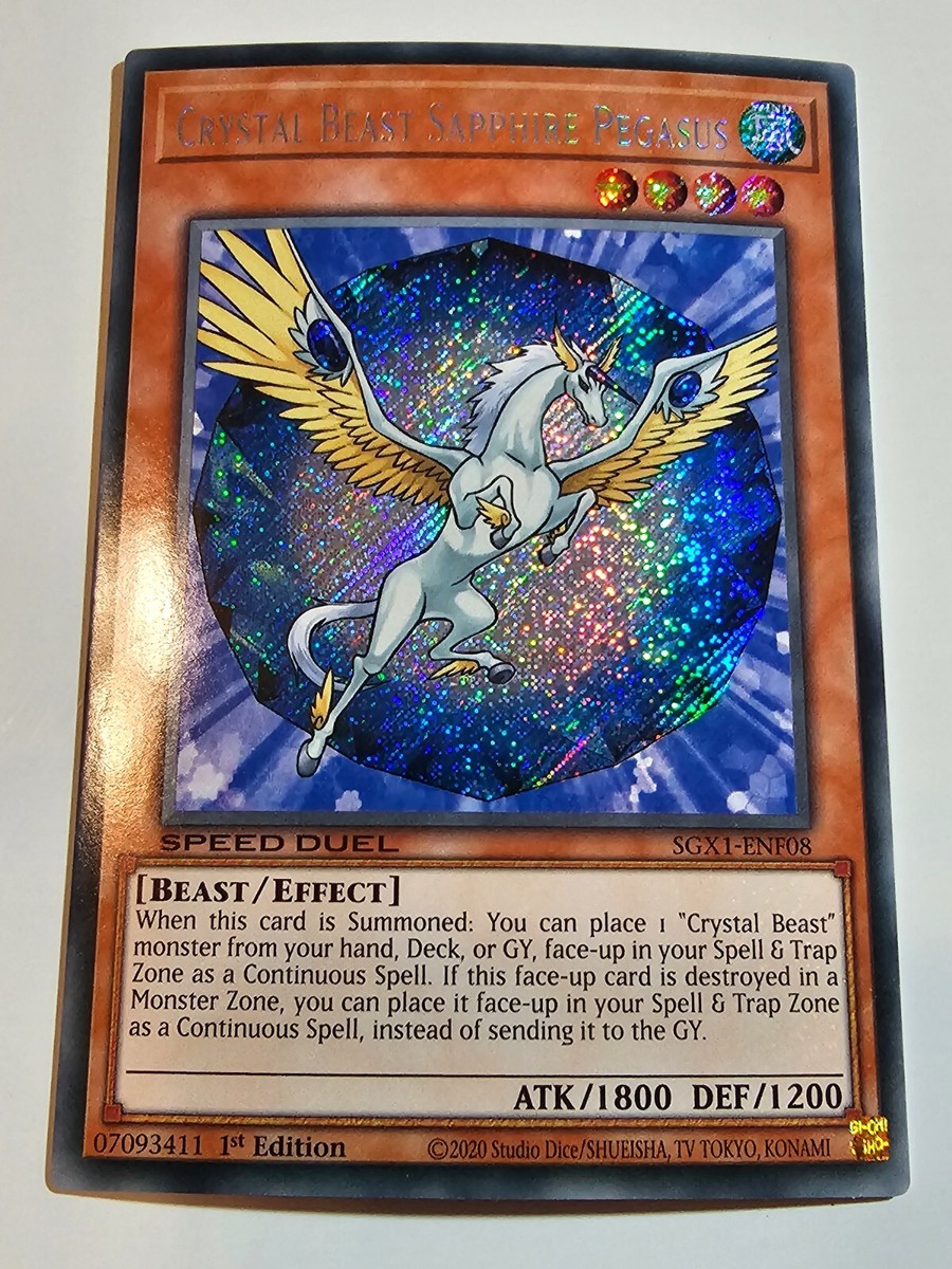 bài yugioh: crystal beast sapphire pegasus | Shopee Việt Nam