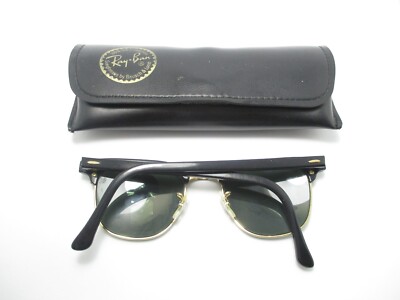 Vintage B&L RAY BAN W0365 BLACK G15 CLUBMASTER Sunglasses Vintage B&L RAY BAN W0365 BLACK G15 CLUBMASTER Sunglasses
