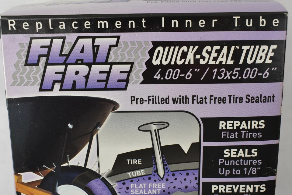 Tubo de sellado rápido sin plano de repuesto Marathon 45011 4,00-6 pulgadas/13 x 5,00-6 pulgadas Foto 2 de 4