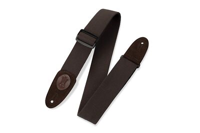 Levy's Leathers MSSC8-XL-BRN Signature Series Cotton XL Guitar Strap, Brown