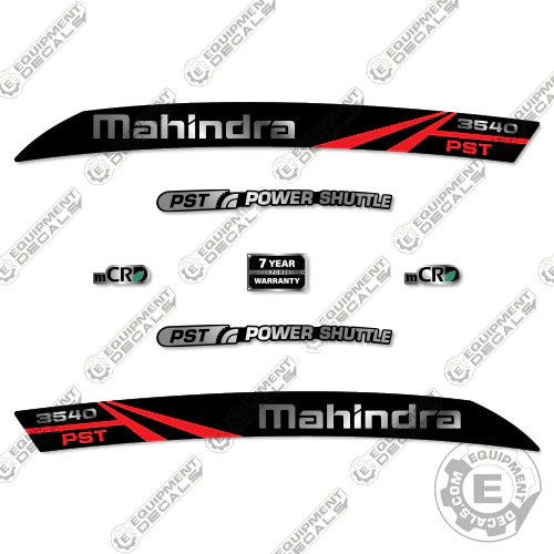 Fits Mahindra 3540 PST Decal Kit Tractor - 7 YEAR OUTDOOR 3M VINYL! - Picture 1 of 1