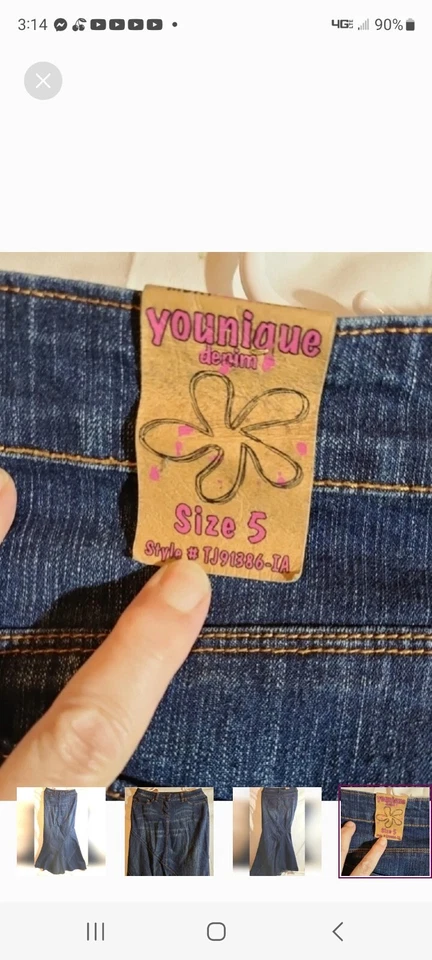 Maxi Falda De Colección Denim Patchwork Trompeta Cottage Western Country Grunge Boho Nueva  Foto 4 de 4