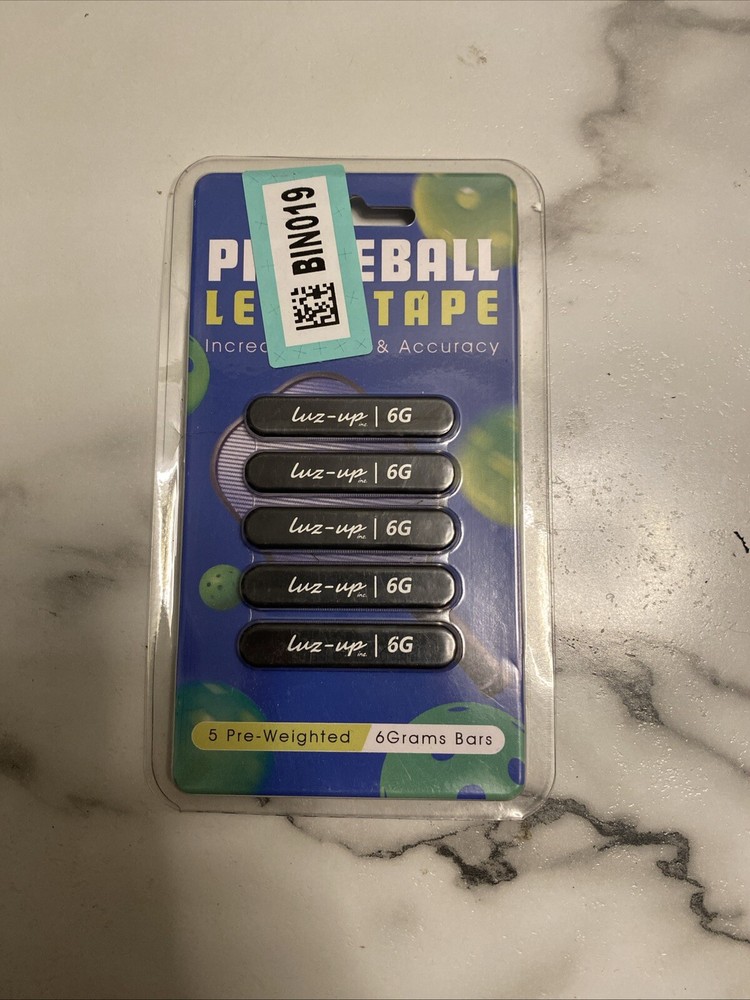 Pickleball Lead Tape 5 Pre-Weighted 6G Bars