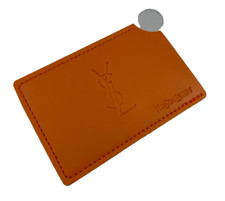 Saint Laurent YSL Logo Case and Stainless Steel Makeup Mirror Unbreakable NEW