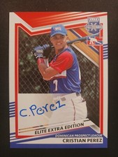 2022 Elite Extra #216 Cristian Perez RC Auto