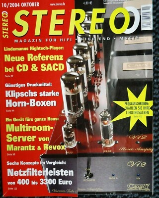 STEREO 10/04, CARVER M 400,MB QUART VERA VS 1F,MARANTZ DH 9300, REVOX M 37,AUDIO