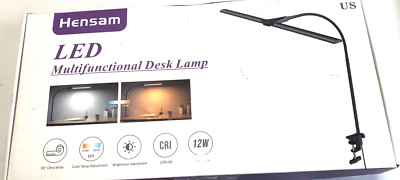 Hensam LED Desk Lamp for Home Office,Bright Double Head Desk Lamp with 