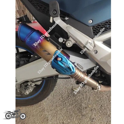 For Honda NC700 NC750X Until 2020 Exhaust Mid Connect Pipe Slip On Muffler Tips - Picture 7 of 12