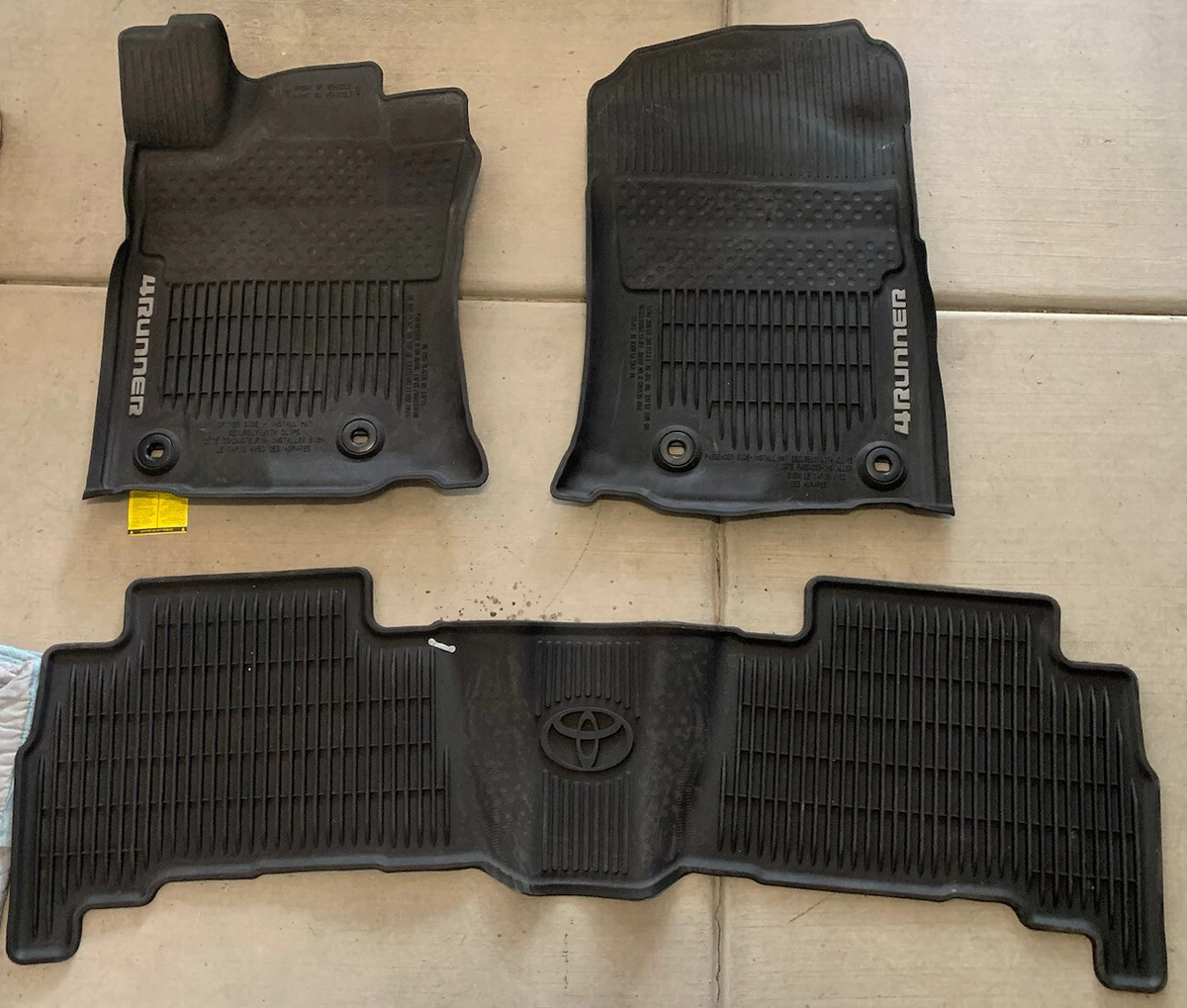 Genuine Toyota All Weather Floor Liners 2017 Toyota 4Runner