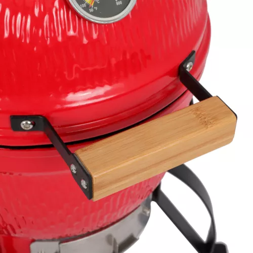 13" Round Kamado Charcoal Grill Portable BBQ Grill with Thermometer - Bild 17 von 24