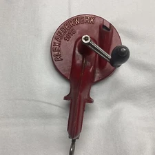 Bean Slicer Alexander 1078 Hand crank Cast Iron Cutter Working Old