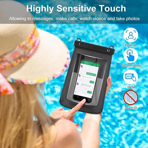 Waterproof Pouch Underwater Swimming Pool Floating Case Dry Bag For Mobile Phone - Picture 5 of 8