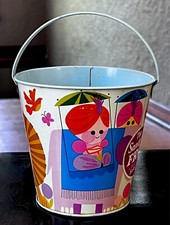 1960's - 1970's Era Tin Litho Sand Pail Premium For Safeguard Soap / Very Good