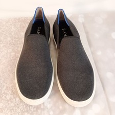 Rothy's The Original Slip On Sneakers Blue Knit Womens 8 Washable EUC