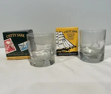Scotch Whiskey Glass Low Ball Old Fashioned Cutty Sark Columbus Statue Liberty 2