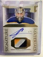2021 The Cup Signature Materials /99 Ukko-Pekka Luukkonen Rookie (RC) Auto Patch