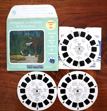 VIEW-MASTER Sunken Gardens, St Petersburg, Florida-1957, 3 Reel Set