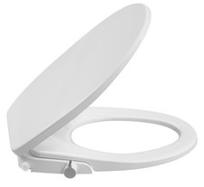 Non-Electric Round Bidet Toilet Seat with Self-Cleaning Dual Nozzles