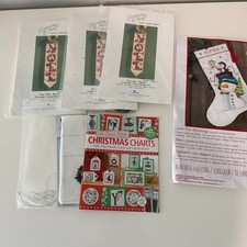 Christmas Cross Stitch Kits, patterns, and partially complete projects, see note