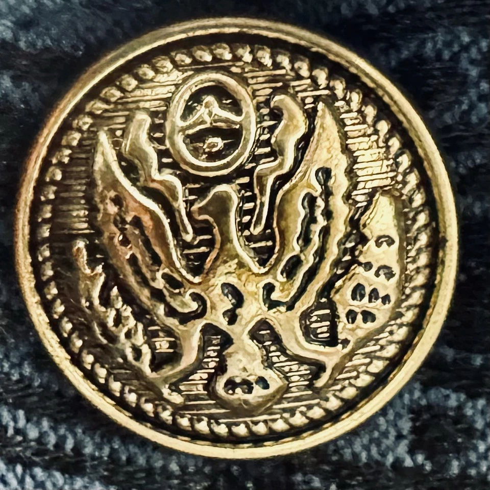 Vatpave Men XXL Brocade Vest Button Point Blue Black Floral Victorian Steampunk - Image 4 of 4