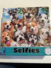 CEACO 550 Pieces Puzzle Selfies of Puppies New Sealed Box