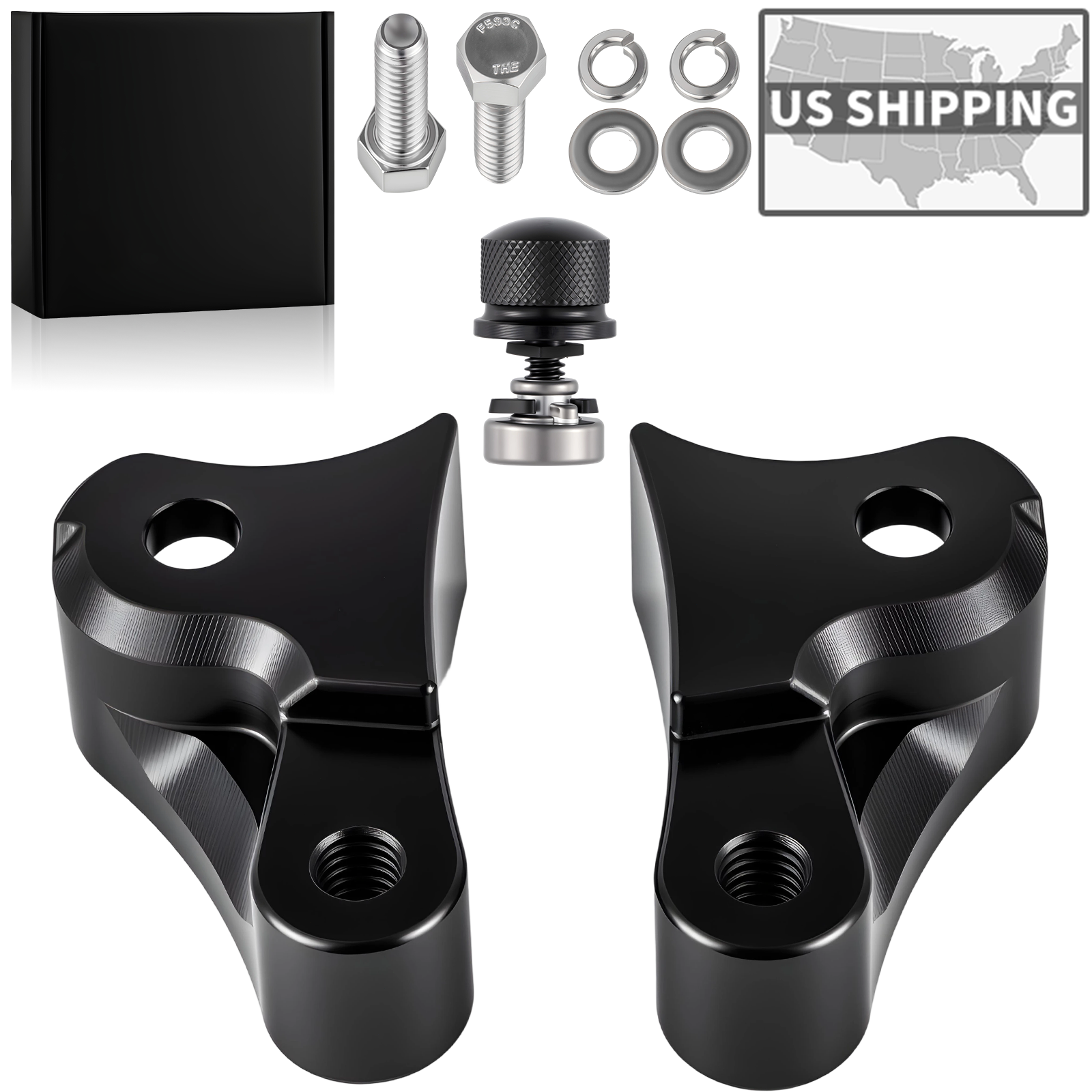 1.5'' Inch Lowering Blocks Kit for 2009-2026 Harley Touring Road Glide ...
