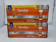 Similac 360 Total Care Sensitive Ready-to-Feed Baby Formula 2oz Bottles 24CT