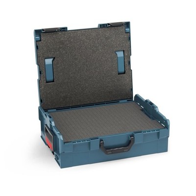 L-Boxx 136 professional blau mit Deckelpolster und Einsatz Rasterschaumstoff