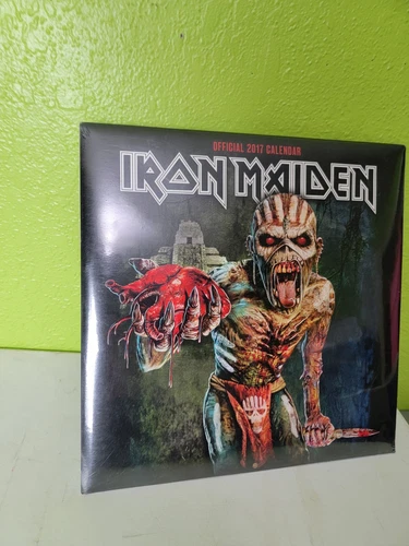 Iron Maiden 2017 Official 18 Month Calendar - Eddie The Book Of Souls New Sealed