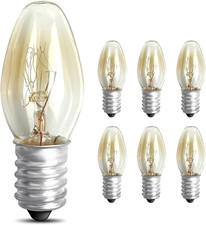 6 Pack Replacement Scentsy Light Bulbs Small Screw in for Electric Wax Burner E1