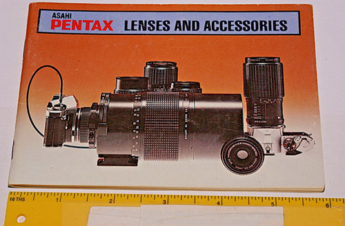 ASAHI Pentax Lenses & Acces Sales Brochure From 1970s For KM K2 KX Manual Focus
