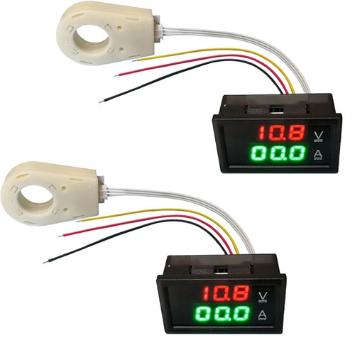 1/2x Hall Current Voltmeters Dual Digital Display DC 0-300V ± 50A/100A/200A/400A - Picture 8 of 20
