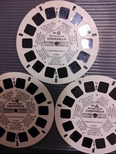 VIEW MASTER REELS B318 1,2,3 "CINDERELLA" - GREAT SHAPE - GAF