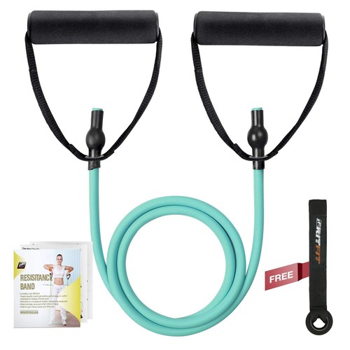 Single Resistance Exercise Band with Comfortable Handles - Ideal for Physical...