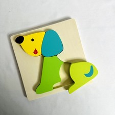 Go Toys Puppy Dog Color Block Wooden Puzzle