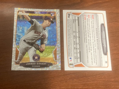 JARRED COSART 2013 BOWMAN SILVER ICE HOUSTON ASTROS CARD #36