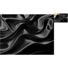 Mk Collection King Size 4pc Soft Silky Satin Deep Pocket Sheet Set - Black