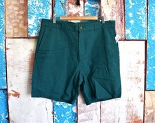 Men's Old Navy Rotation Chino Linen-Blend Shorts 8 Inseam SIZE 30 Water Teal NEW