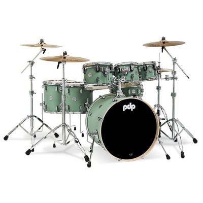 PDP Concept Maple Shell Set Pack Satin Seafoam Finish CM7 22''