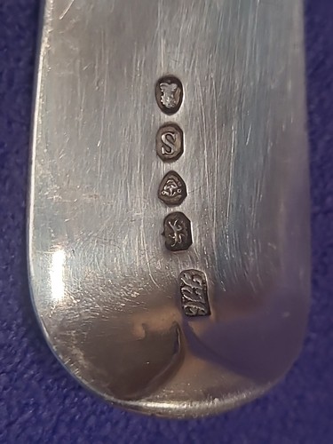 1833 London Sterling Silber Geigenlöffel 90g 22cm J. Hayne graviert antik - Bild 8 von 24
