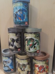 2002 Lego Bionicle BOHROK (8560 - 8565) All 6 with Krana - Canisters - Manuals