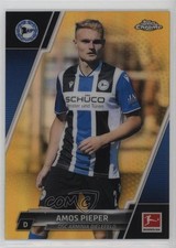 2021-22 Topps Chrome Bundesliga Gold Refractor 14/50 Amos Pieper #20 1ds9