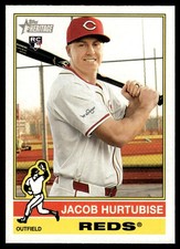 Jacob Hurtubise 2025 Topps Heritage Rookie Card RC | #124 Cincinnati Reds