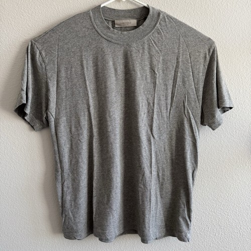 T-shirt męski Essentials Fear Of God rozmiar L szary pusty casual ulica krótki rękaw