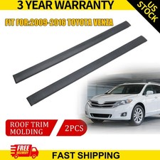 Fits 2009-2016 Toyota Venza New Pair Roof Drip Finish Molding Trim 755560t020