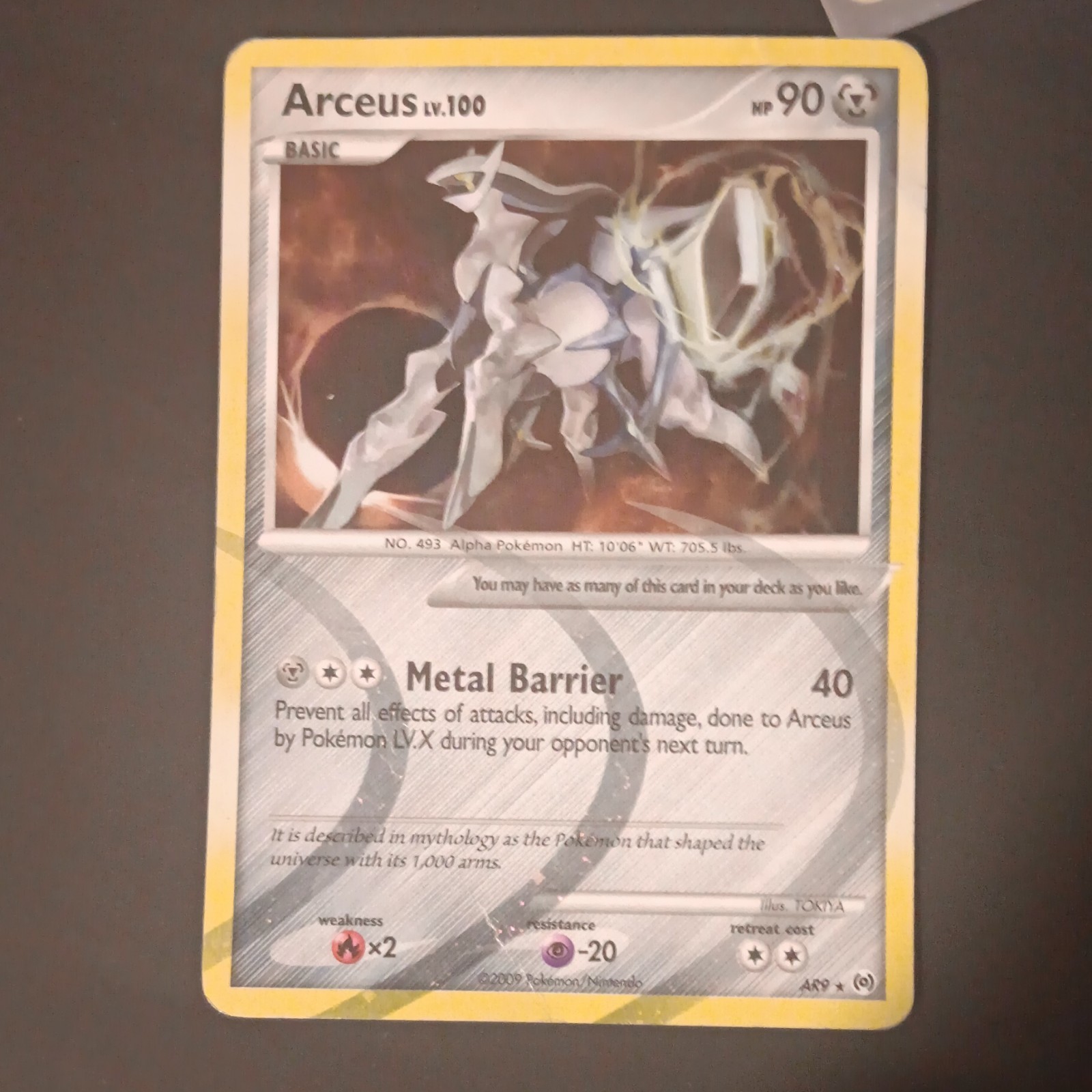 The Pokémon Company Arceus Promo Holo Rare AR9 Arceus Pokémon TCG ENG 90 HP