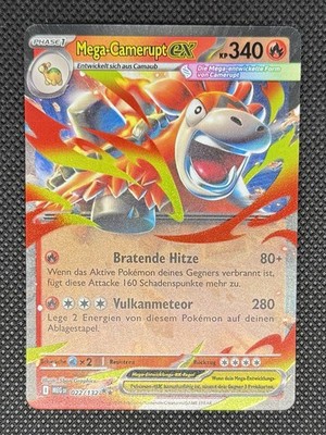 Pokemon Karte: Mega Camerupt EX - 022/132 - Deutsch NM - Mega Entwicklung