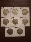 Kennedy Half Dollars 40% Silver 1965-1969 Lot of (8)