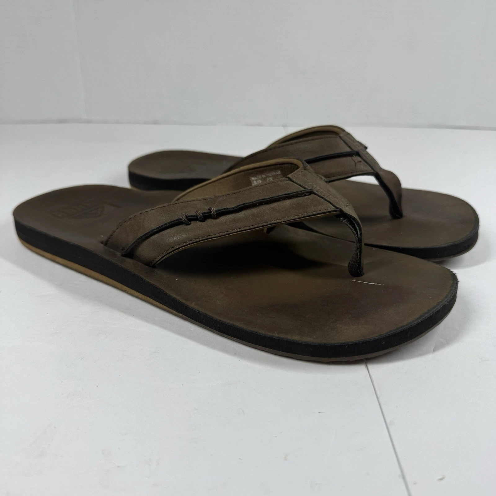 REEF Marbea SL Vegan Brown Flip Flops Mens Size 8 Comfort Beech Casual